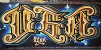 DJ Rena - UGA Graf Piece in Barcelona, Spain